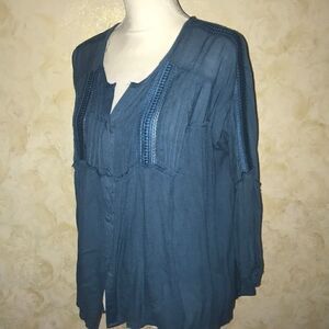 Blue Rain Teal Top! 